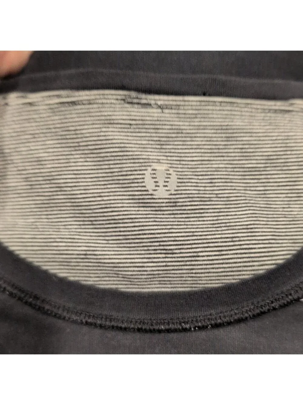 Lululemon Every Yogi Long Sleeve Wee Stripe White Black / Black